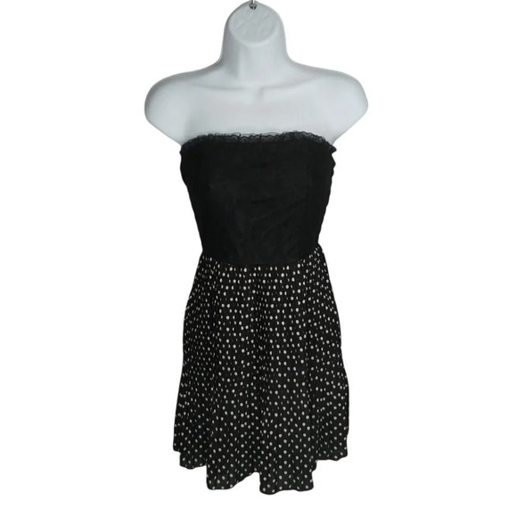 Qed London Semi Formal Dress, Black/White, XS - Picture 1 of 9